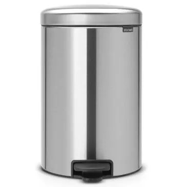 Poubelle à pédale 20 L Matt Steel - New Icon - BRABANTIA