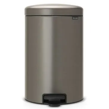 Poubelle à pédale 20 L Platinium - New Icon - BRABANTIA