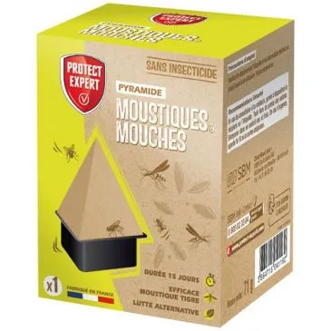 Pyramide moustiques mouches adhésive - PROTECT EXPERT