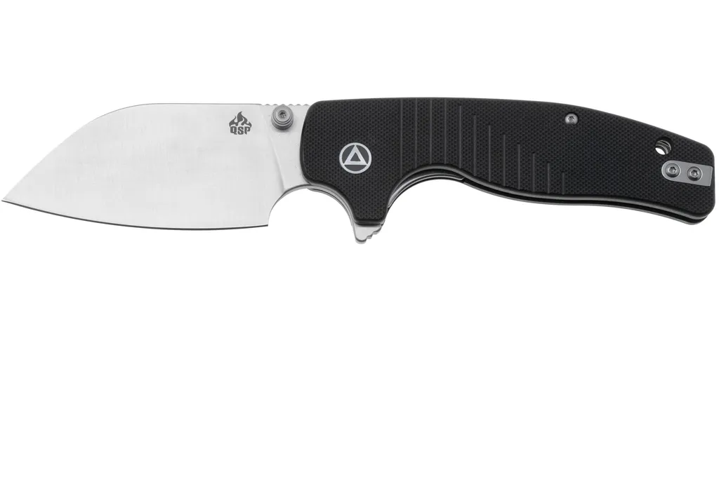 QSP Knife Chefmaster 163-A1, Satin 14C28N, Black G10, couteau de poche, Keanu Alfaro design
