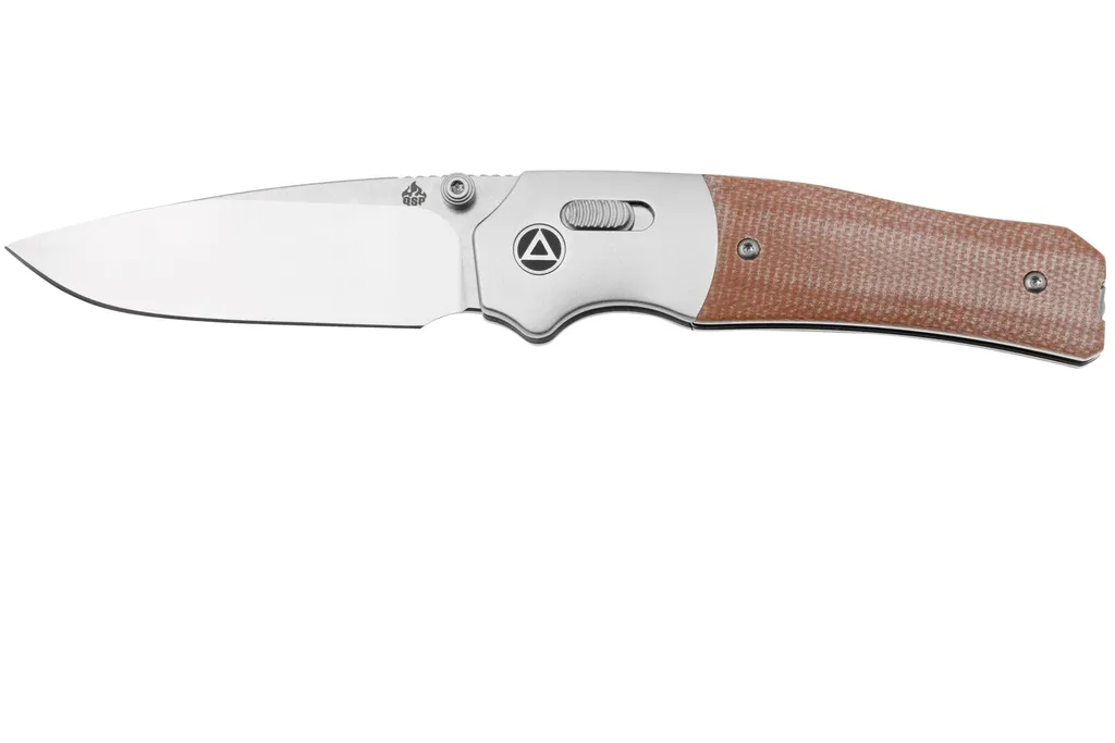 QSP Knife Vault QS157-C1 Stonewashed Tan Micarta, couteau de poche, Jacob Lundquist Design