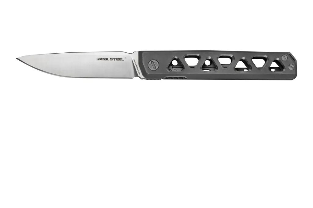 Real Steel Bruns Titanium, Stonewash 7661S couteau de poche, Ivan Braginets design
