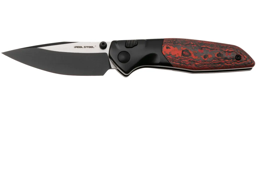 Real Steel Hoeft 7901DR Two-Tone S35VN, Titanium Copper Foil FatCarbon, couteau de poche, Austin Fox design