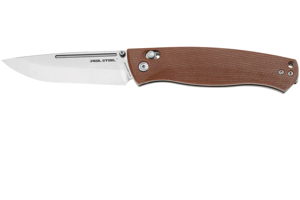 Real Steel Pathfinder Folder 7851B Brown Micarta, couteau de poche, Ivan Braginets design