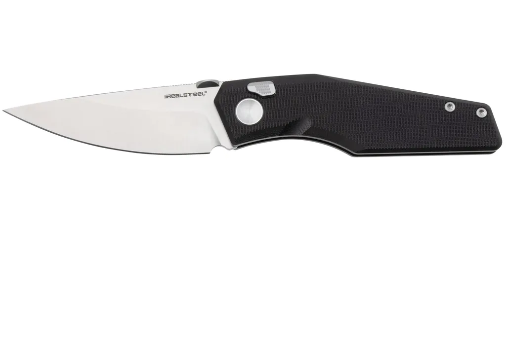 Real Steel Spectrum 7142BS, Satin Nitro-V, Black G10 couteau de poche, Jakub Wieczorkiewicz design