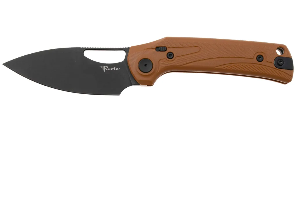 Reate PL-XE PVD Nitro-V, Tan G10, couteau de poche