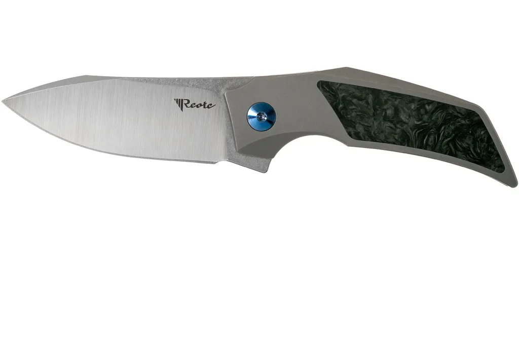 Reate T2500 Marble Carbon Fiber couteau de poche, Tashi Bharucha design