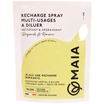 Recharge spray nettoyant multi-usages Bergamote & Romarin 100 ml - Parfait - MAIA