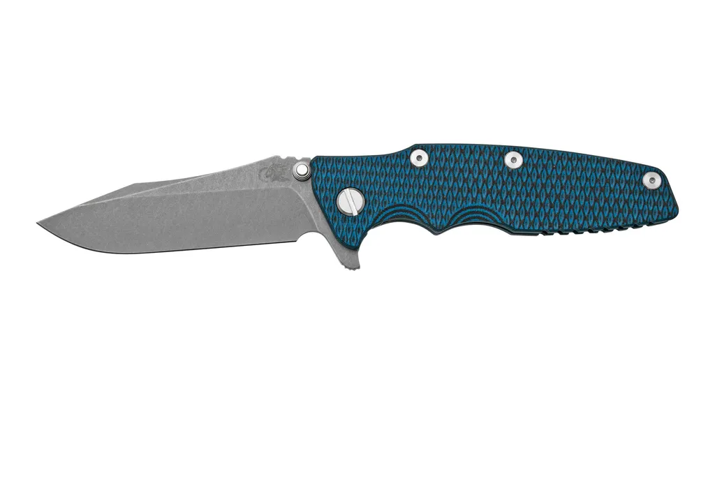Rick Hinderer Eklipse 3.5” Spearpoint S45VN, Battle Blue, Blue Black G10, couteau de poche
