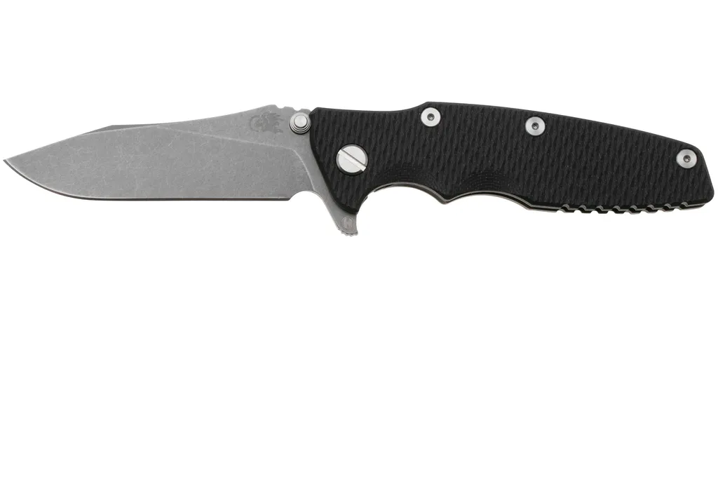 Rick Hinderer Eklipse 3.5" Spearpoint S45VN Slicer Hollow, Battle Bronze Black G10, couteau de poche