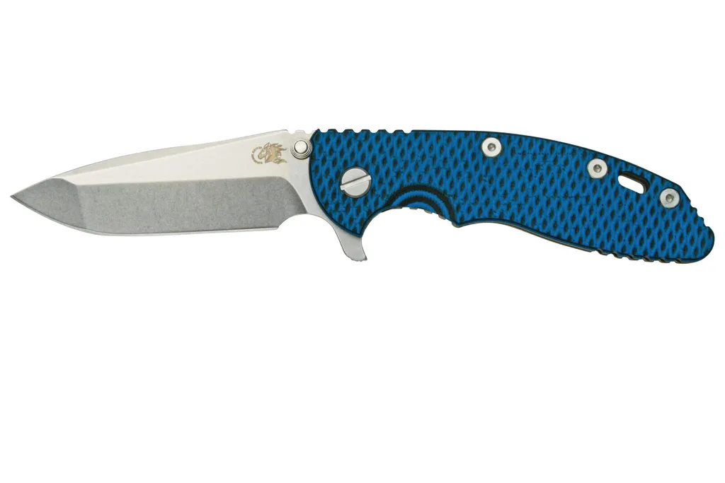 Rick Hinderer XM-18 3.5" Spanto S45VN Stonewash, Battle Bronze, Blue Black G10, CPM S45VN couteau de poche