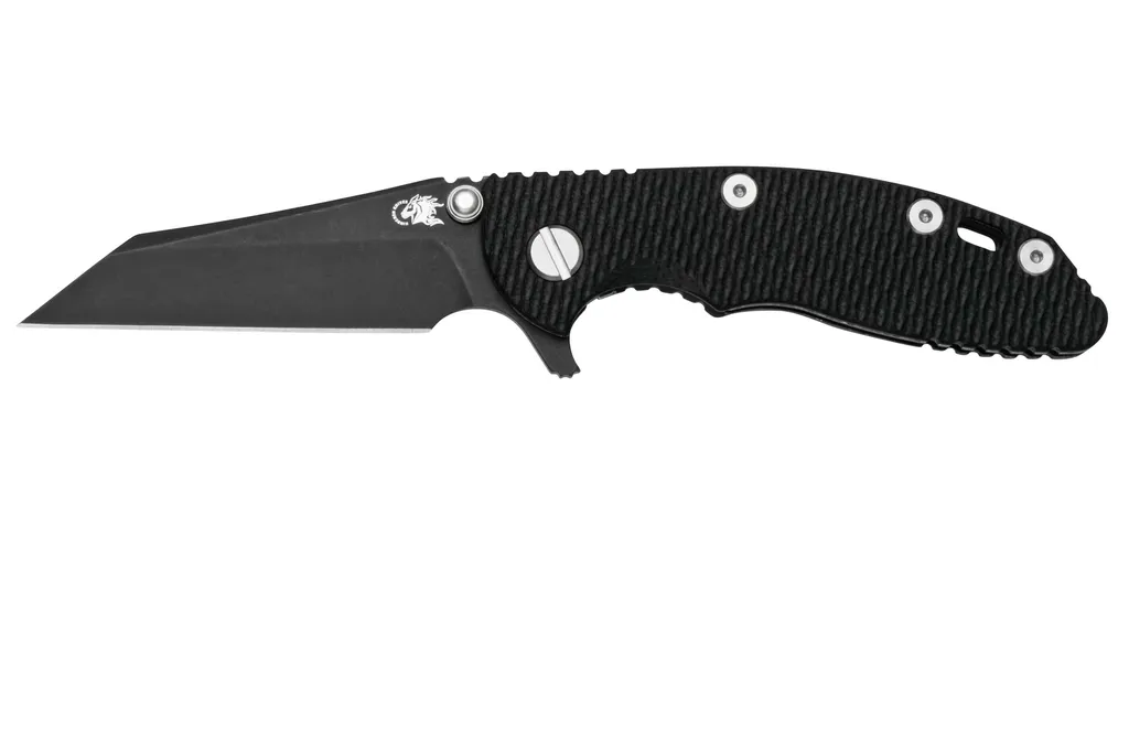 Rick Hinderer XM-18 3" Wharncliffe 20CV Battle Black DLC, Black G10, couteau de poche