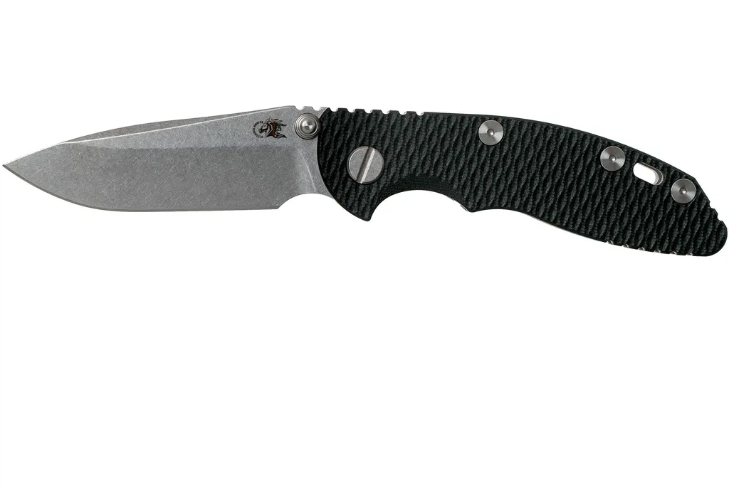 Rick Hinderer XM18 3.0” Spearpoint Non-Flipper CPM 20CV Black G10 couteau de poche