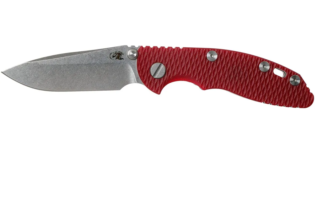 Rick Hinderer XM18 3.0” Spearpoint Non-Flipper CPM 20CV Red G10 couteau de poche