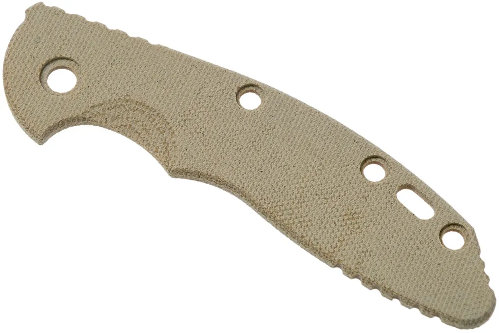 Rick Hinderer XM18 3,5” plaquette de manche, Smooth Natural Canvas Micarta
