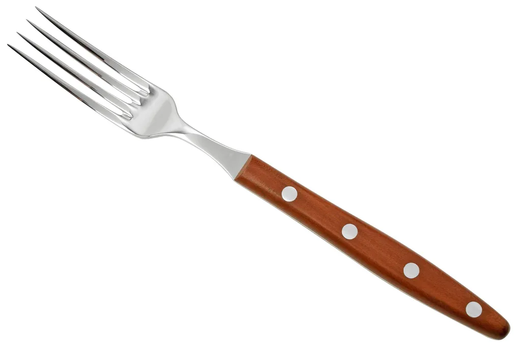 Robert Herder Fork Slim 2407000040000, 18/10 acier inoxydable, bois de prunier, fourchette de table