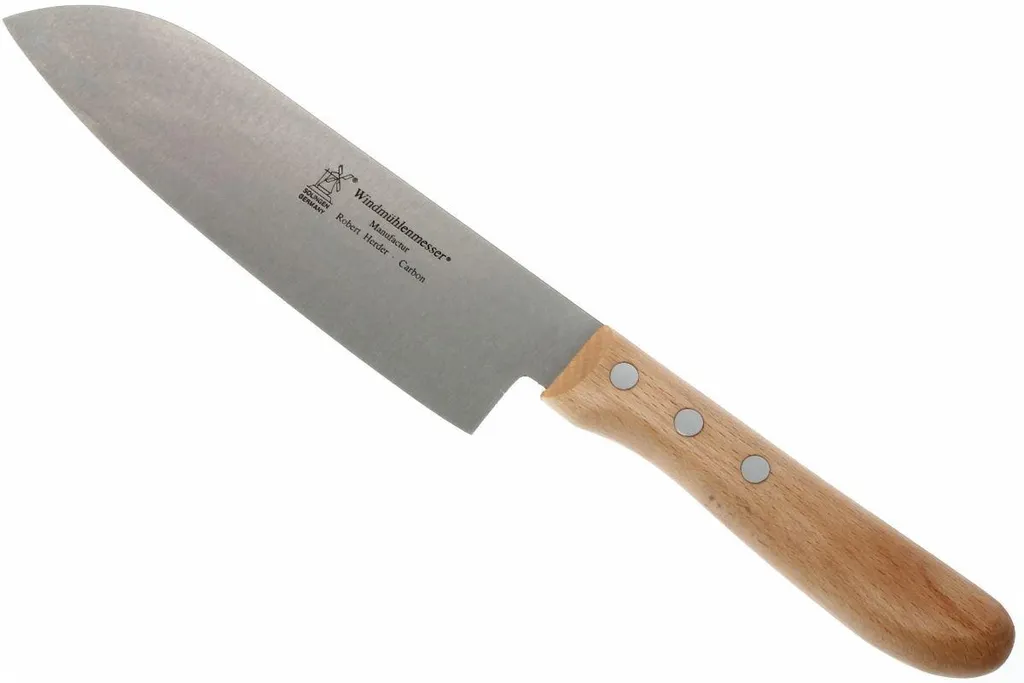 Robert Herder Santoku 16,5 cm, bois de hêtre rouge