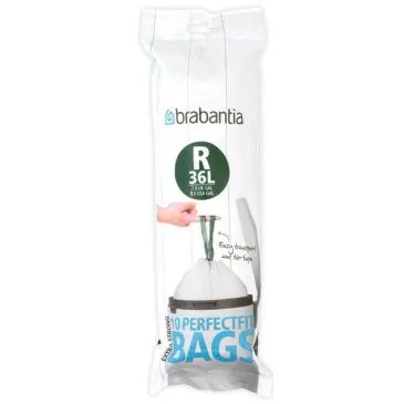 Rouleau 10 sacs poubelle Code R - 36 L - Perfect Fit - BRABANTIA