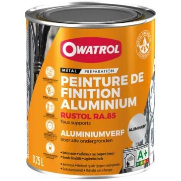 Rustol RA.85 peinture de finition aluminium 0.75 L - OWATROL