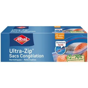 Sacs congélation petits modèles ultra zip x20 - ALBAL