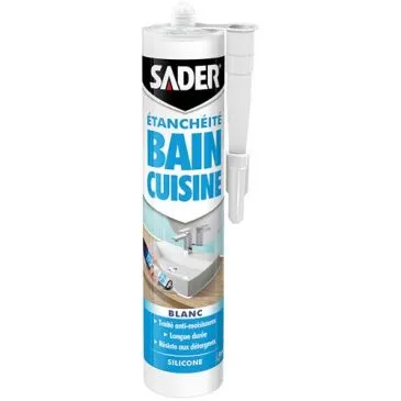 Sader mastic bain / cuisine 280 ml blanc - SADER