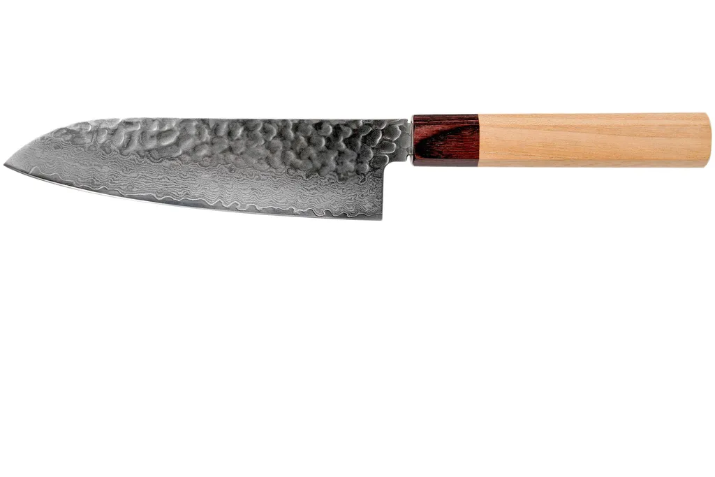 Sakai Takayuki santoku 33-Layer Damascus Hammered WA 17 cm
