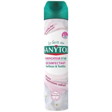 Sanytol purificateur air désinfectant surface/textiles 300ml - SANYTOL