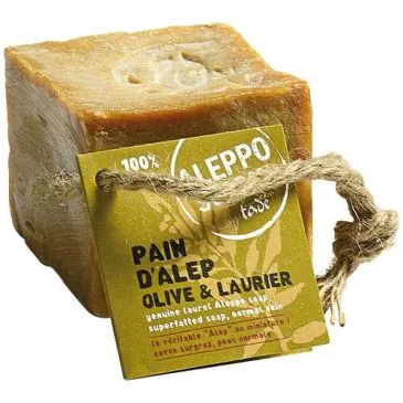 Savon d'Alep cube 100 g avec corde - TADE