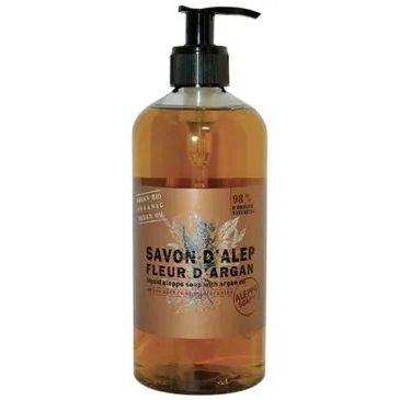 Savon d'Alep liquide fleur d'argan 500 ml - ALEPPO SOAP