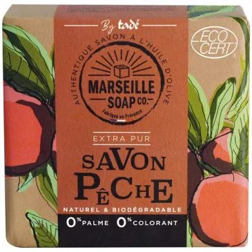 Savon de Marseille pêche Ecocert 100 g - MARSEILLE SOAP