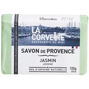 Savon de Provence jasmin 100 g sans paraben - LA CORVETTE