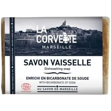 Savon vaisselle enrichi en bicarbonate de soude ecocert 200g - LA CORVETTE