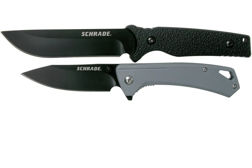 Schrade Fixed Blade & Folder Combo 1132986 set avantageux