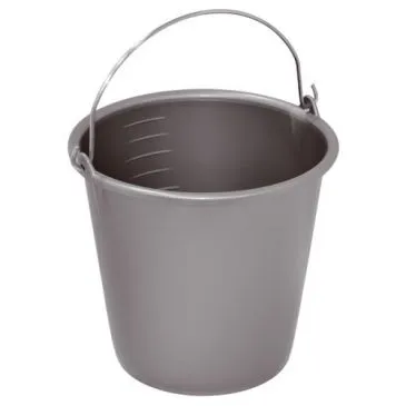 Seau ménage 8l anse métal silver - ALUMINIUM ET PLASTIQ