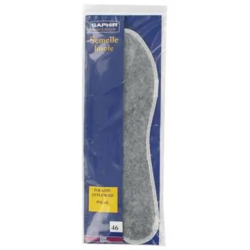 Semelle fibre polaire isolante thermoforme taille 45 Saphir - SAPHIR