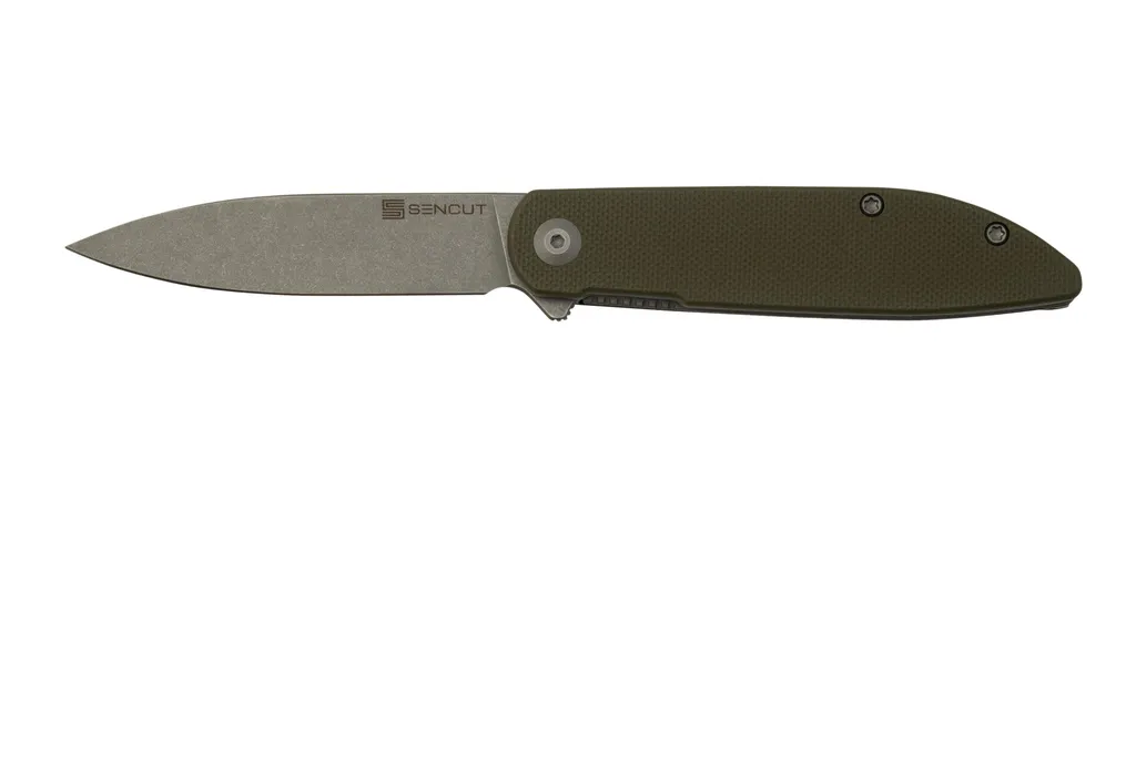 SENCUT Bocll II, S22019-4, OD Green G10, D2 couteau de poche