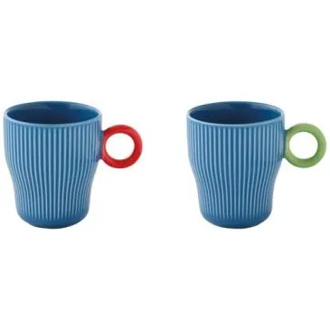 Set 2 mugs 30 cl Bleu - Twist & Match - EASY LIFE