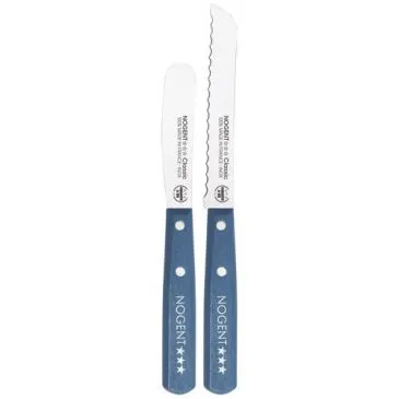 Set Duo Petit-Déjeuner Tartineur + Pain cranté Bleu Paon - Classic Bois - NOGENT