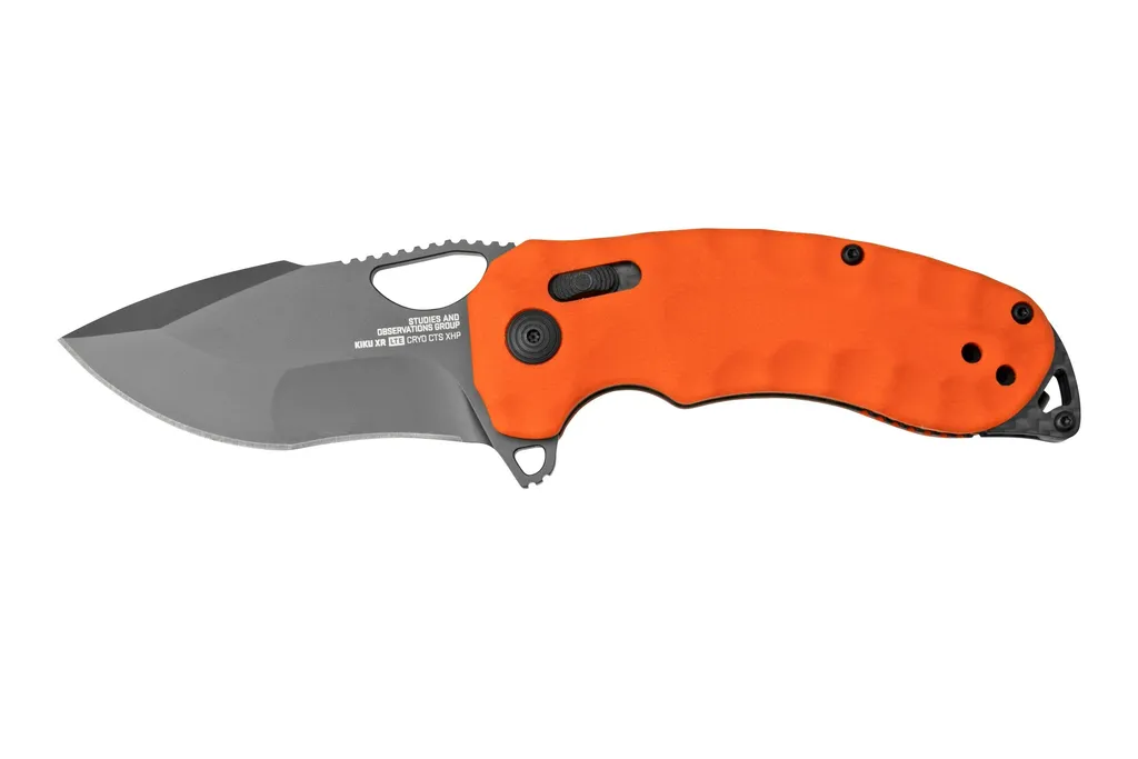SOG Kiku XR LTE Orange G10 12-27-03-57 couteau de poche, Kiku Matsuda design
