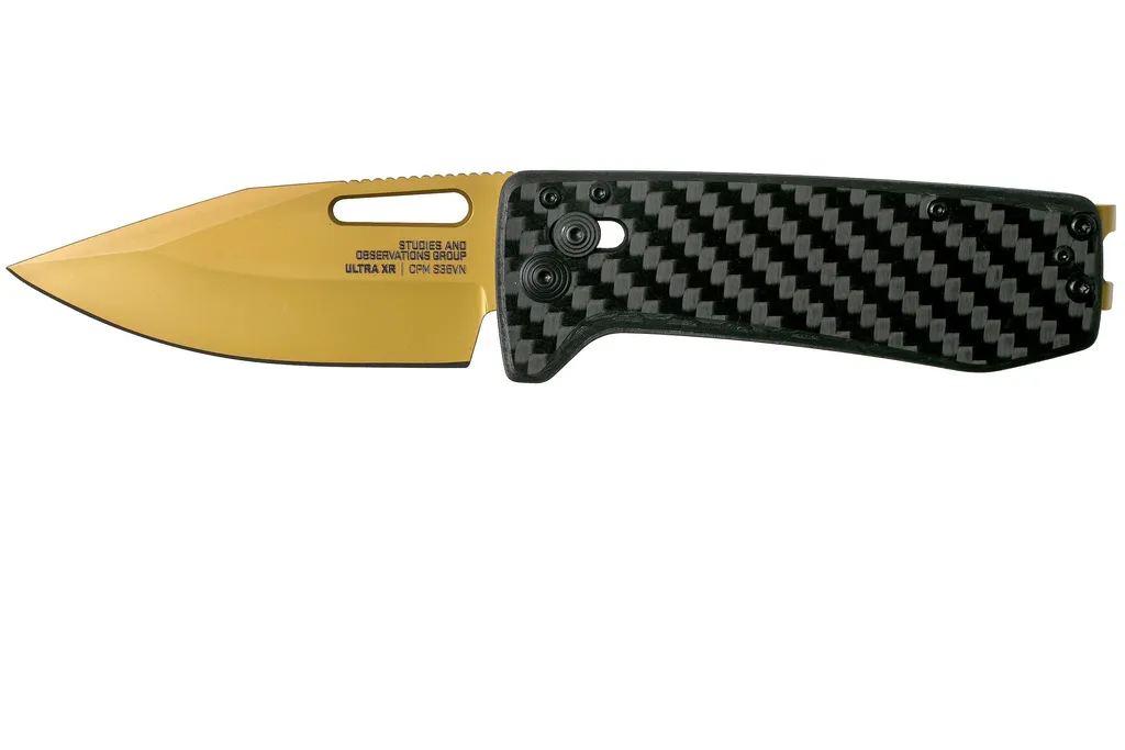 SOG Ultra XR Carbon & Gold 12-63-02-57 couteau de poche