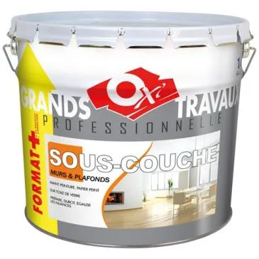 Sous couche professionnelle murs et plafonds 12 L blanc - OXI