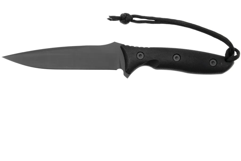 Spartan Blades Moros SB53BKBKKYBK Black, Black Micarta, couteau de survie, étui en kydex