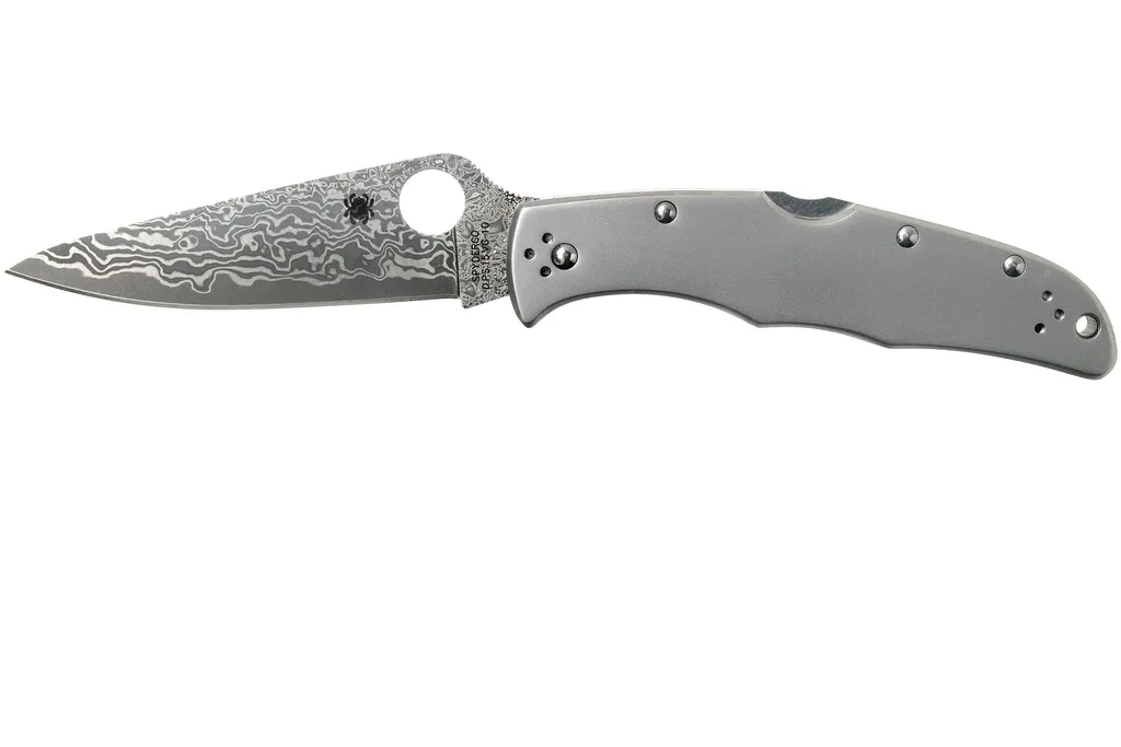 Spyderco C10TIPD Endura 4 Titanium Damascus couteau de poche