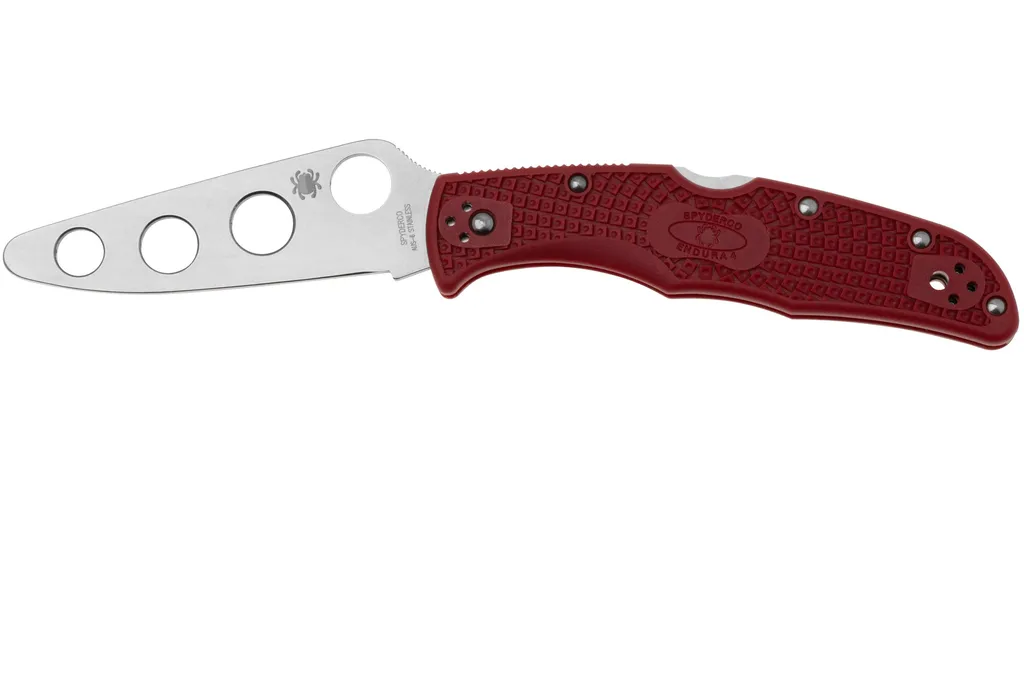 Spyderco Endura 4 Trainer C10TR Red FRN, couteau d'entrainement