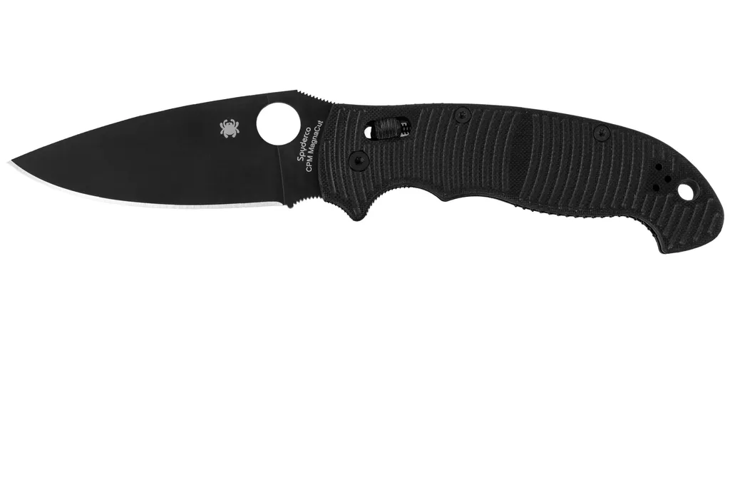 Spyderco Manix 2 XL Salt Black DLC CPM MagnaCut C95GMCBKP2 Black G10, couteau de poche