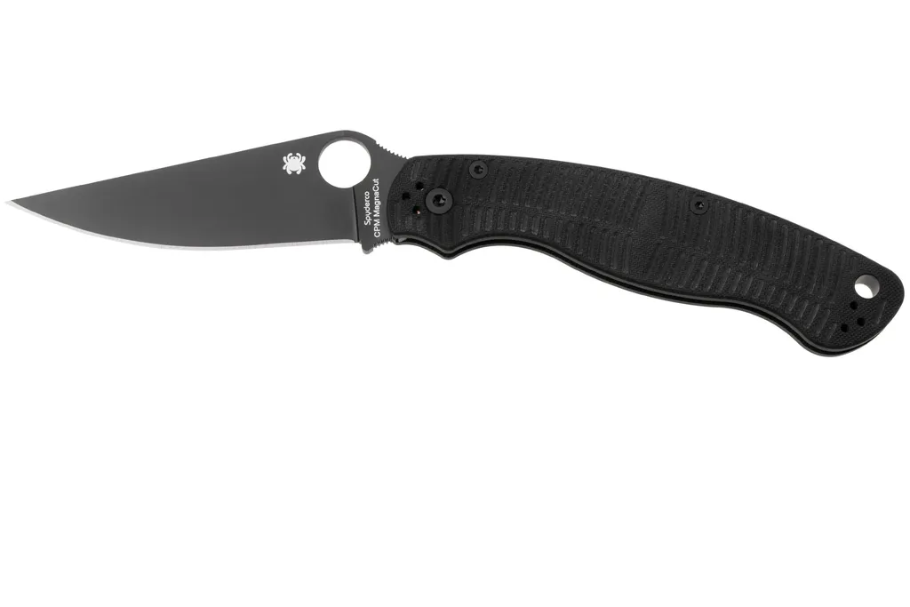 Spyderco Military 2 Salt Black DLC CPM MagnaCut C36GMCBKP2 Black G10 couteau de poche
