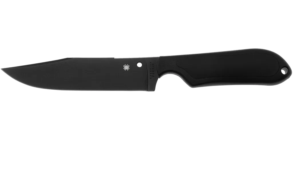 Spyderco Street Bowie Black FB04PBB Black FRN Kraton, couteau fixe, Fred Perrin design