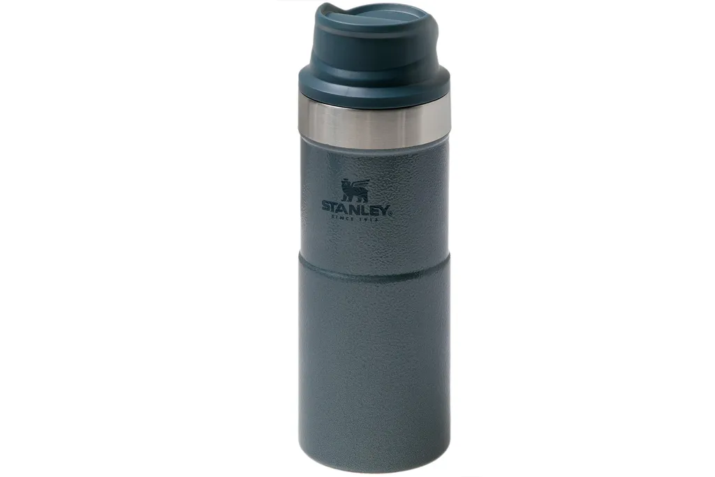 Stanley The Trigger-Action Travel Mug 350 ml, bleu clair, bouteille thermos