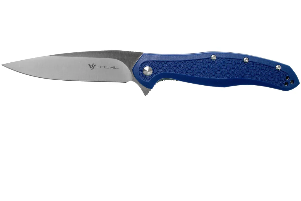 Steel Will Intrigue F45-16 Blue FRN, Blue Standoffs, couteau de poche