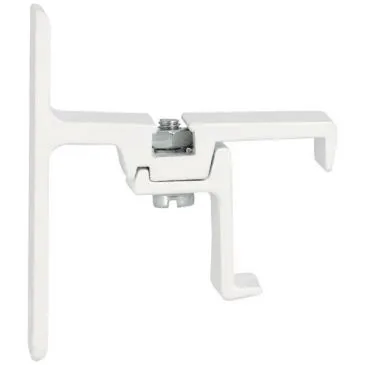 Support mural métal simple 24 x 16 avancée 40 mm blanc x2 - MOBOIS